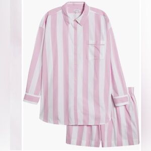 Nordstrom Yarn Dye Stripe Short Pajamas (Plus) 2X